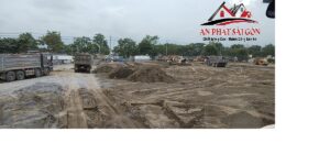Một công trình bên công ty đang cung cấp cát