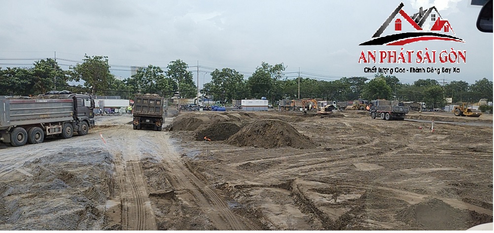 Một công trình mà công ty chúng tôi đang cung cấp cát xây dựng